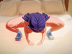 Moaning Aki Nijou Shows Big Tits in 3D Hentai Action