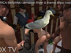 MILF banana mom gets banged hard in Amazon