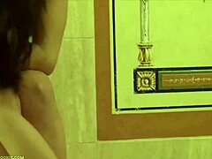 Homemade busty lesbian milf and teen play in bath together