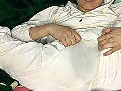 Yo, watch this blue amateur squirt hard to start the day!