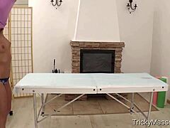 Sporty Babe Linda Star Gets Oiled and Fucked by Masseur at Trickymasseur.