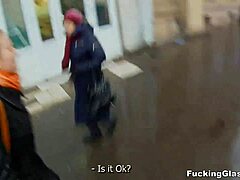 Teen Christina Wears Glasses While Getting Shaved Pussy Fucked