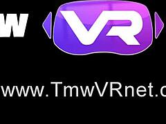 Nicole Black's dream to suck a big cock comes true on Tmwvrnet