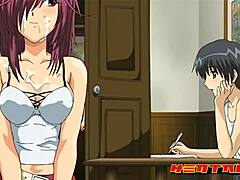 Step sister and brother caught banging in hentai scene