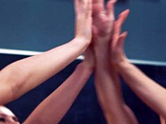 Hot Eliza Ibarra & Lauren Phillips Have Wild Group Sex