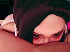 Intense 3D animation of lesbian girls in action