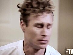 Alexis Fawx and Arya Fae in doggystyle threesome with stepson, bent over and cumshot.