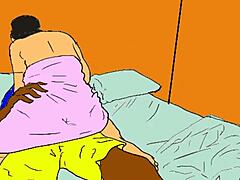 Lonely And Horny African Nailcutter In Hentai!