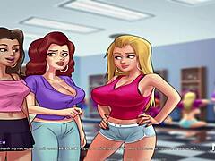 summertime saga's hot bathroom bang episode 4 13 with group action