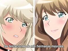 Ecchi Older Sister Squeezes Me In Hentai Blowjob Scene