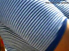 BBW Flashes Cameltoe At Pride 2016 Outdoor Event