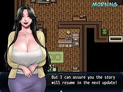 MILF with big melons in 3D cartoon zombie apocalypse