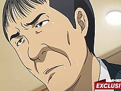 Kinky step dad groping his step daughter in hentai
