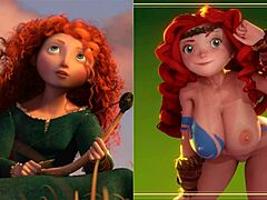 cartoon princesses bare all in hentai comparison v2 😍