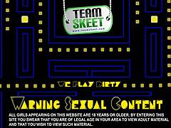 Teen Scarlett Sawyer Mouth Filled with Sticky Goo