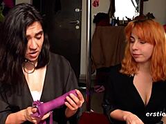 Smoking Hot Babes Prepare For Sex With Feet, Tattoos, Pussy Toys, And German Redhead Tits!