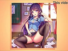 Beautiful hentai girl striping for you