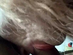 trans woman gives amazing blowjob look