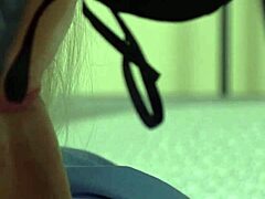 Stepmom sucks cum from big pussy lips