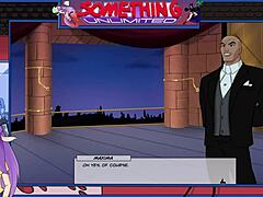 Redhead Bodybuilder Fucks Big Tits Ass In Anime Game