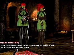 A MISTRESS ORC HAS APPEARED in breeding island ep 23 with big tits