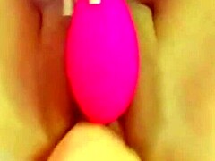 She is excited to fuck her own pussy