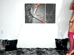 Trying On Sexy Stockings In Lingerie For A Stylish Look