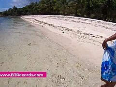 subtle outdoor fun with a beach blowjob surprise