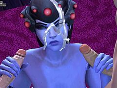 Dva and tracer futa fucking widowmaker