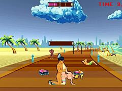 3D animated teen gets banged in outdoor gangbang