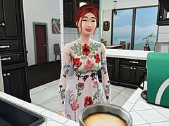 hey, wanna see mature woman help stepson after catching him masturbating?