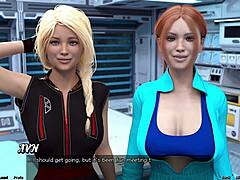 Stranded in space 2, cute step sisters seduce with huge boobs