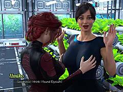Stranded in space 2, cute step sisters seduce with huge boobs