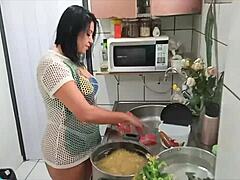 Sarah Rosa Cozinha Sexy Macarrão Sensual