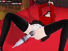 Rangaistan Rinia leluilla eroottisessa anime suihkuseksissä asmr ääninäytteessä