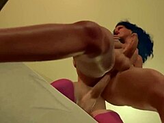 Futanari goddesses in steamy 3D anal and creampie action