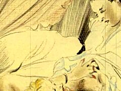 Adult cartoons from the past: Erotic illustrations