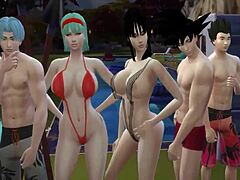 i can’t believe the wild dragon ball orgy at the pool