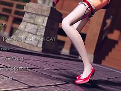 Check out Reim from Touhou in this Pinkcat 3D cartoon hentai