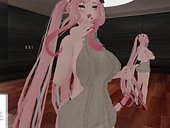 Steamy 3D animated game with spicy catgirl and simps