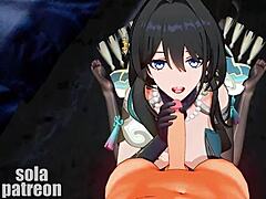 Ruan Mei in anime hentai adventure