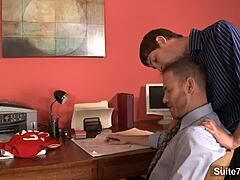 Tempting Gay Man Performs Oral Sex On Big Tattooed Cock