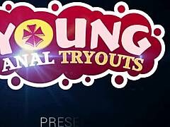 young anal tryouts with pigtail brunette Sofia