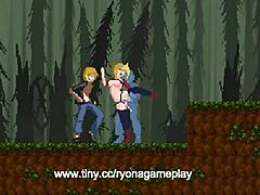 Cute blonde says, 'I'm in hentai sex with men in forby act in this new erotic hentai game.'