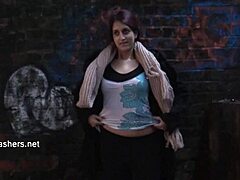 zarina's indian teen babe flashing her pussy under skirt in outdoor dare, oriental babe fingering her wet pussy!