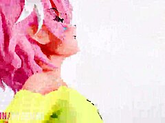 Brazilian Miku gets big cock in animation