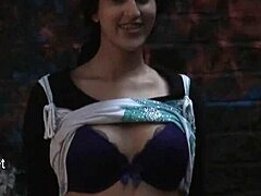 zarina's indian teen babe flashing her pussy under skirt in outdoor dare, oriental babe fingering her wet pussy!