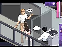 Hentai game ntraholic contrasts wife gangbang with husband catching her chatting part 4.