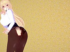 Intense Blowjob Action In Azur Lane Fantasy Cartoon