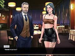 Muscular hunk gets it on with 18-year-old girlfriend in cartoon-style porn video